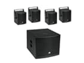 Koduaudio komplekt Omnitronic Molly-12A Subwoofer + 4 x Molly-6 Top 8 Ohm, must hind ja info | Kõlarid | kaup24.ee