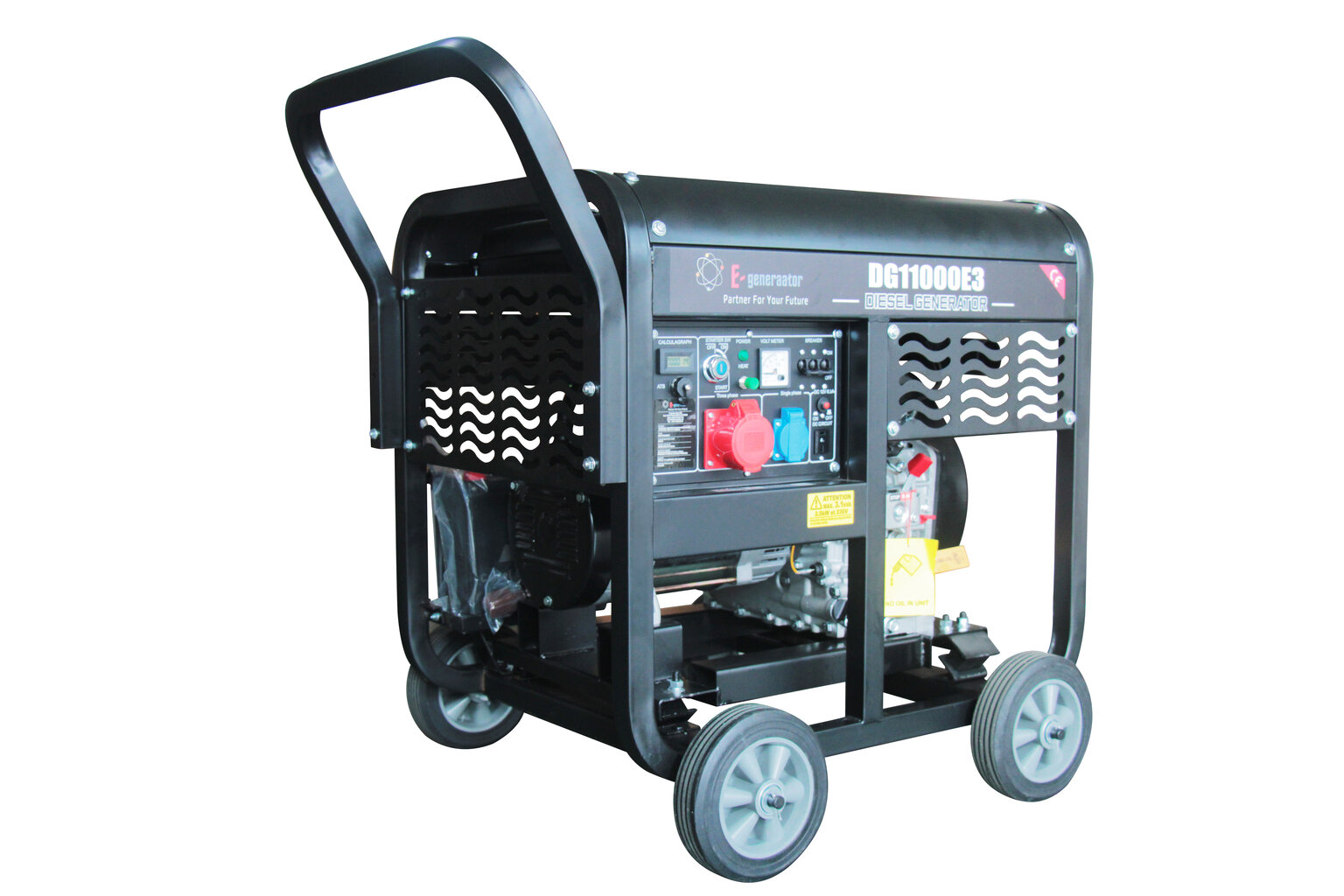 Diiselgeneraator E-generaator DG11000E 400V/max. 8,0kw, 230V/2,6kw hind ja info | Generaatorid | kaup24.ee