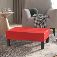 vidaXL jalapink, punane, 78 x 56 x 32 cm, kunstnahk hind ja info | Kott-toolid, tumbad, järid | kaup24.ee