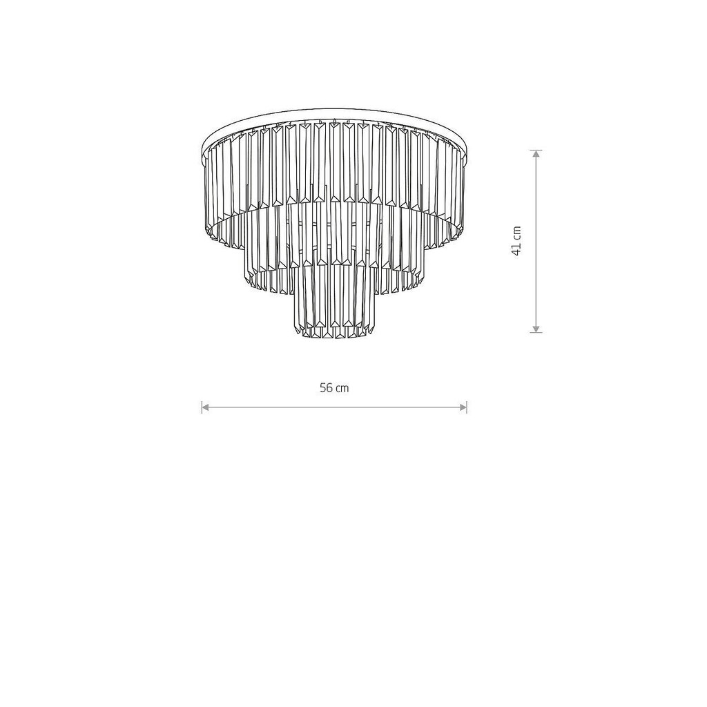 Laevalgusti Nowodvorski Cristal M 7627 цена и информация | Laelambid | kaup24.ee