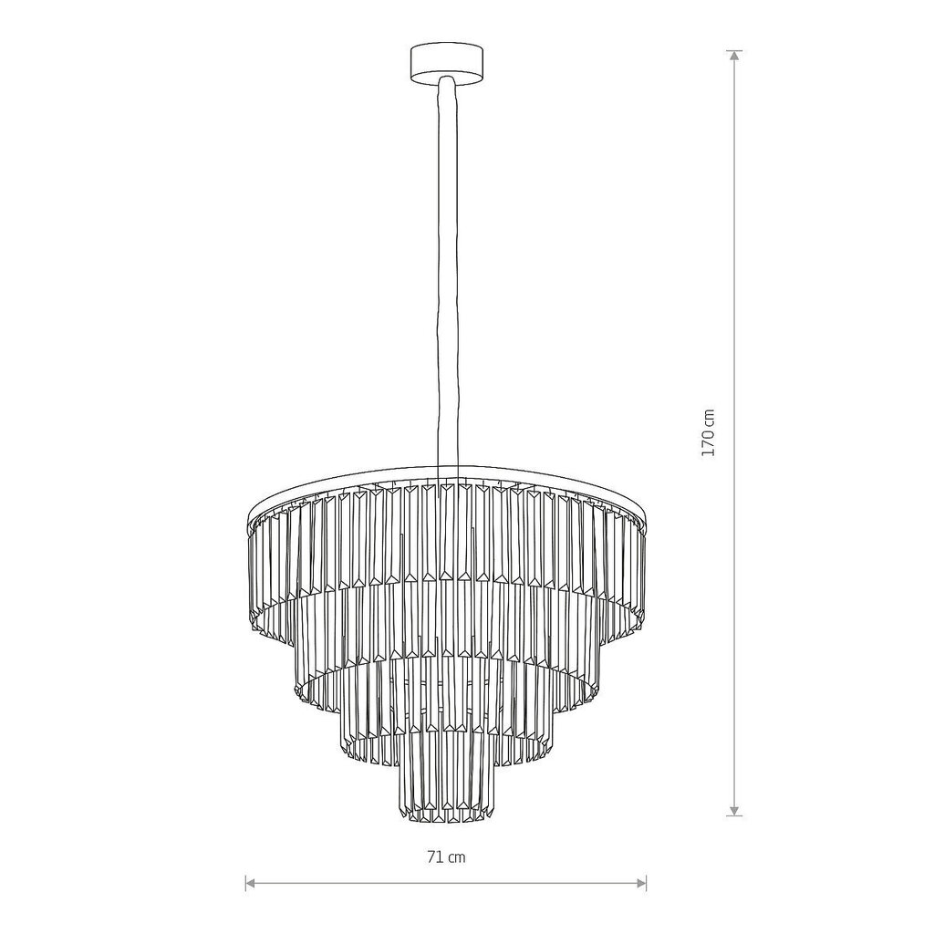 Rippvalgusti Nowodvorski Cristal L 7615 hind ja info | Rippvalgustid | kaup24.ee