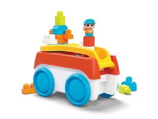 Komplekt Vagun rataste ja ehitusalusega Mega Bloks® цена и информация | Игрушки для мальчиков | kaup24.ee