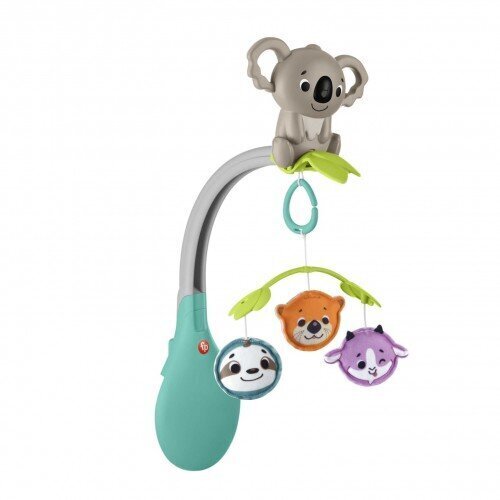 Muusikaline karussell Fisher price, koala 3 in 1 цена и информация | Imikute mänguasjad | kaup24.ee