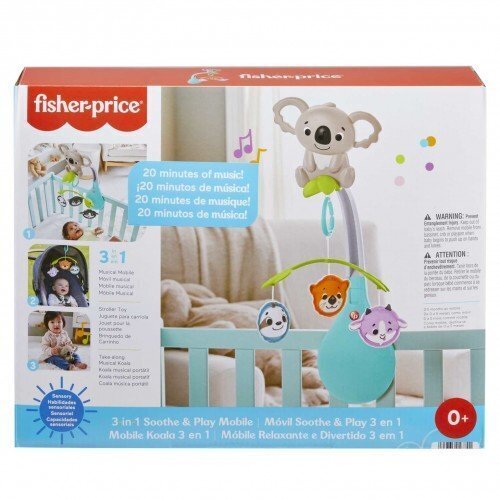 Muusikaline karussell Fisher price, koala 3 in 1 hind ja info | Imikute mänguasjad | kaup24.ee