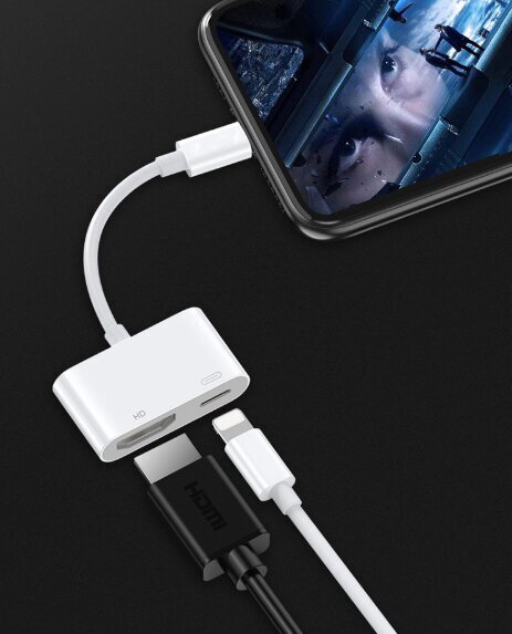 ADAPTER AV Lightning HDMI Full HD iPhone iPadi adapter hind ja info | USB jagajad, adapterid | kaup24.ee