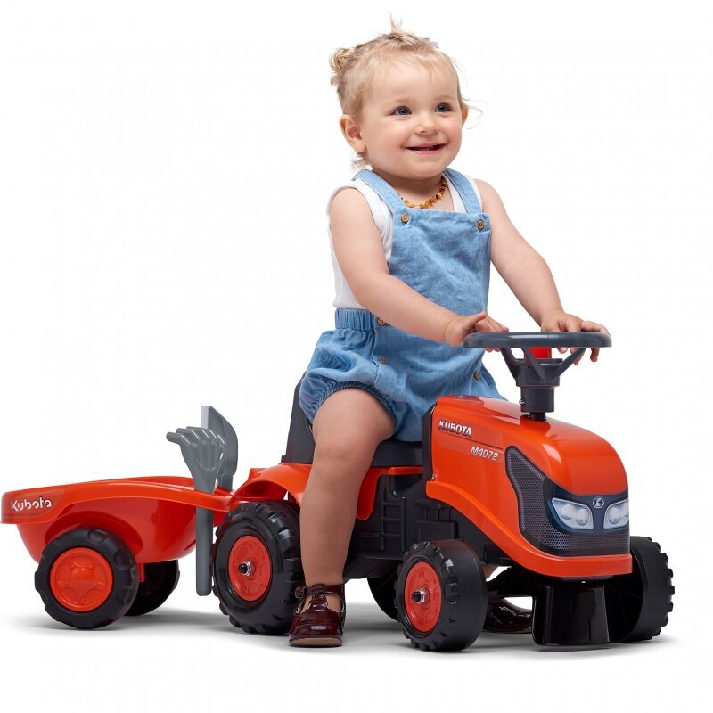 Falk Baby Kubota traktor, oranž hind ja info | Imikute mänguasjad | kaup24.ee