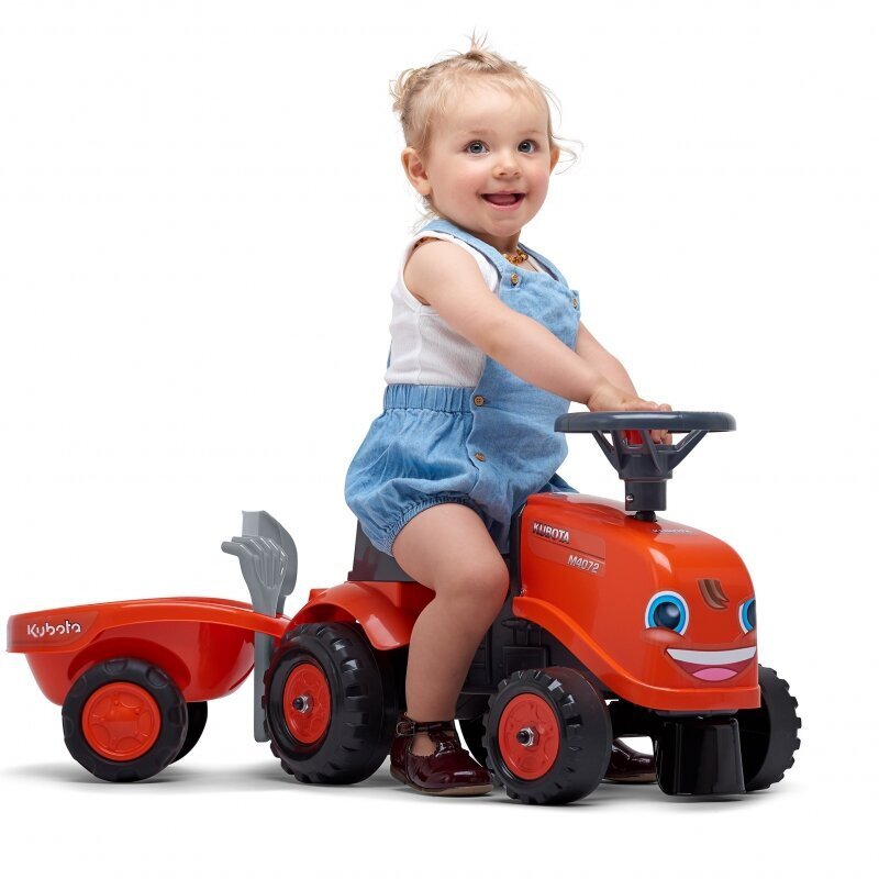 Falk Baby Kubota traktor, oranž hind ja info | Imikute mänguasjad | kaup24.ee