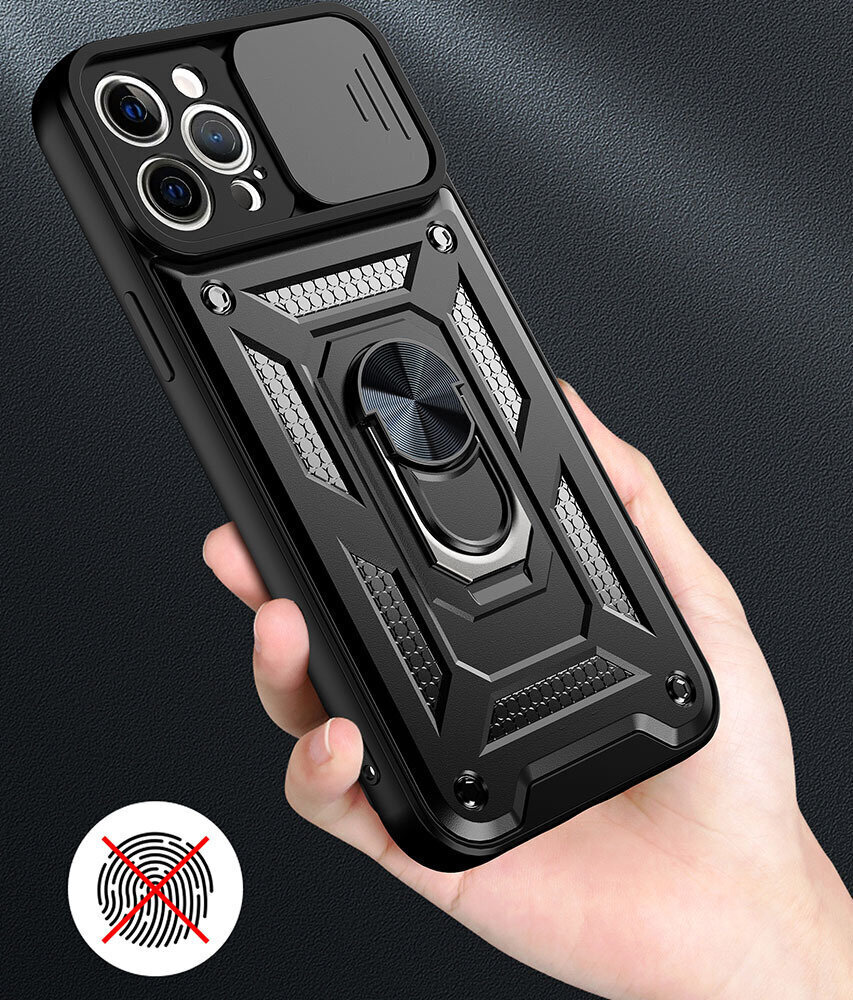 Telefoniümbris Slide Camera Armor - iPhone 11, must hind ja info | Telefoni kaaned, ümbrised | kaup24.ee