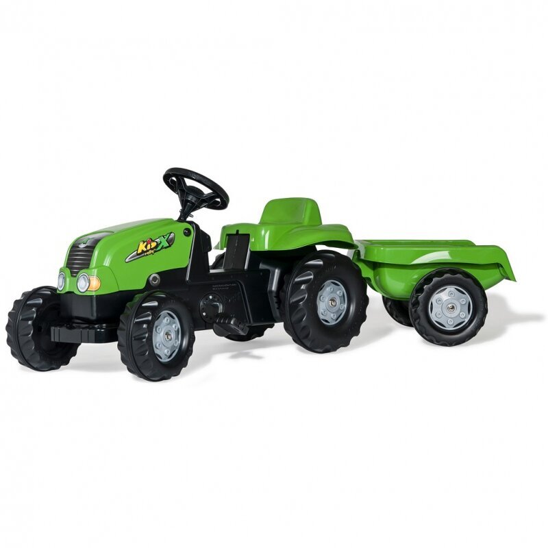 Rolly Toys Traktor koos järelhaagisega, roheline hind ja info | Poiste mänguasjad | kaup24.ee