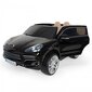 Laste kahekohaline elektriauto - Porsche Cayenne S, must hind ja info | Laste elektriautod | kaup24.ee