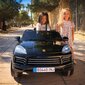 Laste kahekohaline elektriauto - Porsche Cayenne S, must цена и информация | Laste elektriautod | kaup24.ee