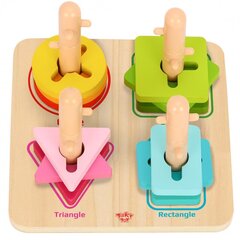 Tooky Toys puidust sorteerija - värvid цена и информация | Развивающие игрушки | kaup24.ee