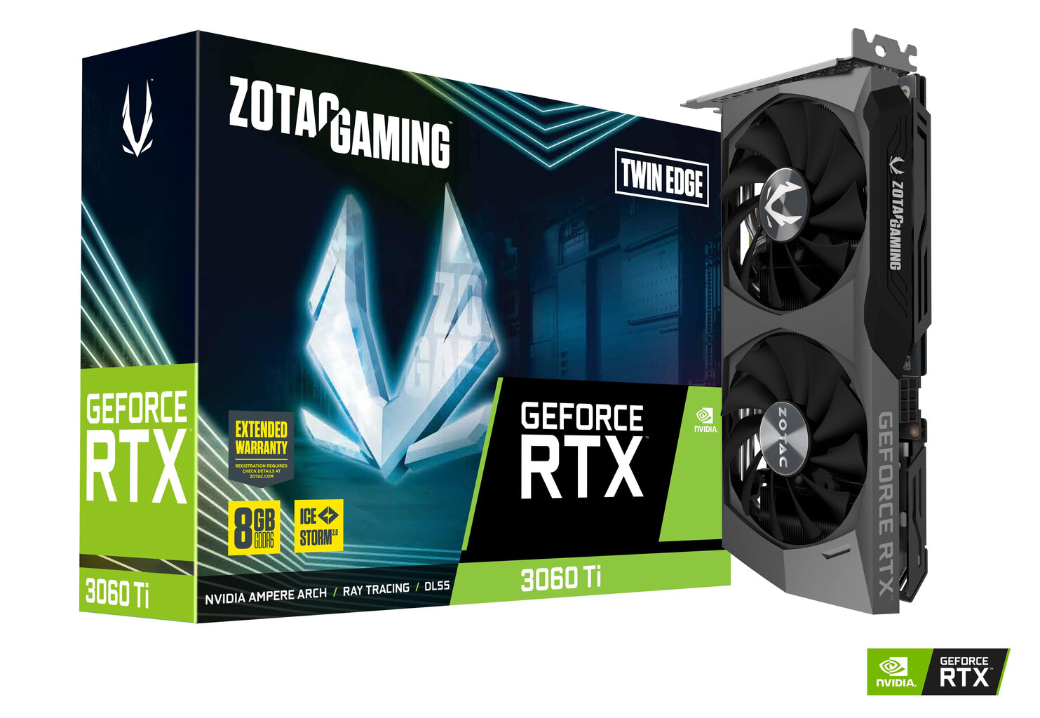 Zotac GAMING GeForce RTX 3060 Ti Twin Edge LHR NVIDIA 8 GB GDDR6 hind ja info | Mängukonsoolide lisatarvikud | kaup24.ee