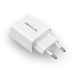 Wall Charger Blitzwolf BW-S20, USB, USB-C, 20W (white) цена и информация | Зарядные устройства для телефонов | kaup24.ee