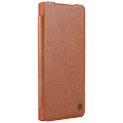 Nillkin Qin Pro Leather iPhone 15 Camera Flip Leather Case - Brown цена и информация | Чехлы для телефонов | kaup24.ee