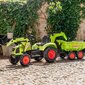 Pedaltraktor koos haagisega - CLAAS AVEC, roheline hind ja info | Poiste mänguasjad | kaup24.ee