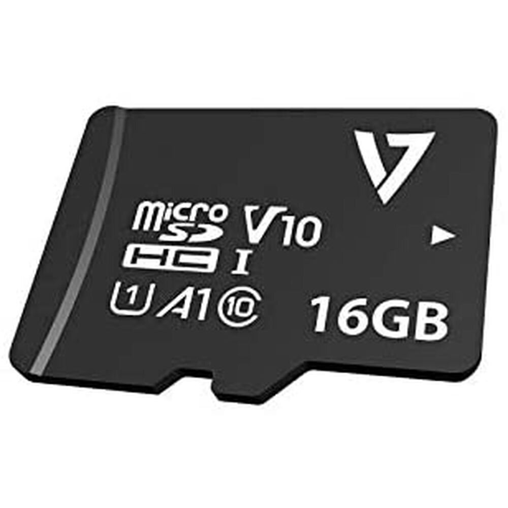 Micro SD mälukaart adapteriga V7 VPMSDH16GU1 16 GB hind ja info | Mobiiltelefonide mälukaardid | kaup24.ee
