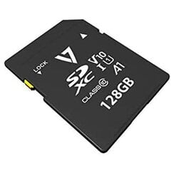 Micro SD mälukaart adapteriga V7 VPSD128GV10U1 128 GB цена и информация | Карты памяти | kaup24.ee