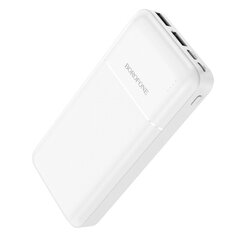 Valine aku Power Bank Borofone BJ16A 2xUSB+Type-C 20000mAh valge hind ja info | Akupangad | kaup24.ee