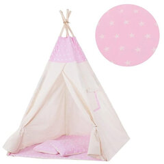 Палатка-типи Springos TIP12, розовая цена и информация | Детские игровые домики | kaup24.ee
