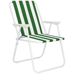 Садовый стул Springos GC0051, белый/зеленый цена и информация | Садовые стулья, кресла, пуфы | kaup24.ee