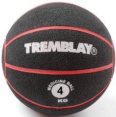 Raskuspall TREMBLAY Medicine Ball 4kg D23cm Red viskamiseks цена и информация | Медболы | kaup24.ee