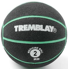 Raskuspall TREMBLAY Medicine Ball 2kg D20cm Green viskamiseks цена и информация | Медболы | kaup24.ee