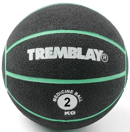 Raskuspall TREMBLAY Medicine Ball 2kg D20cm Green viskamiseks hind ja info | Topispallid | kaup24.ee