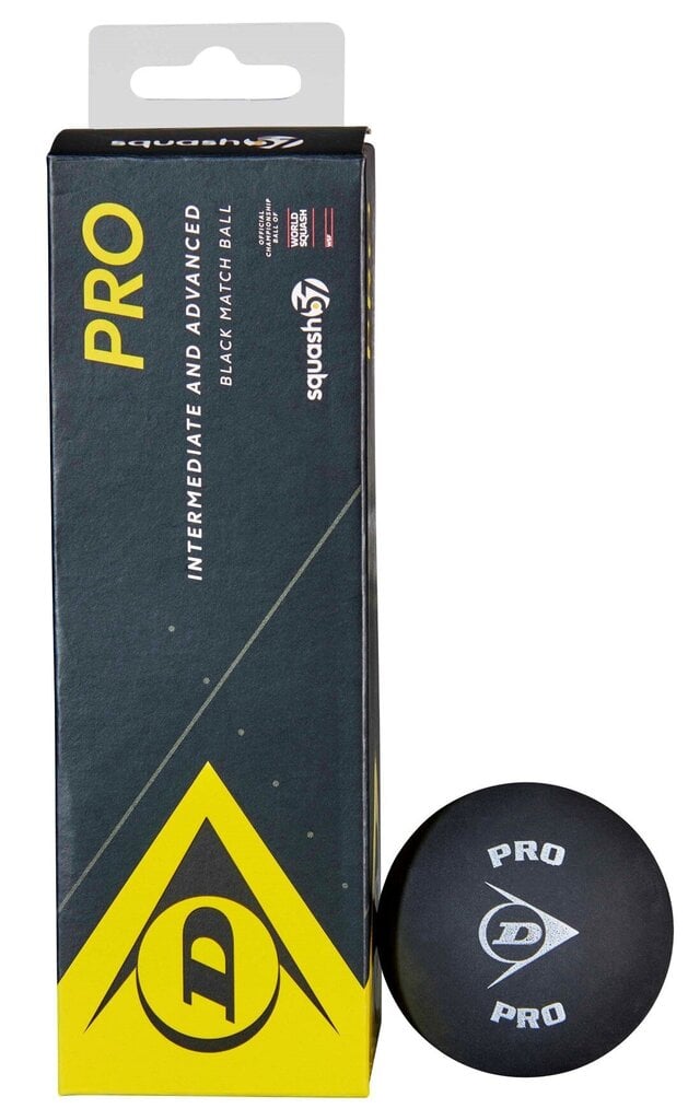 Squash57 pallid Dunlop PRO WSF 3-box black цена и информация | Squash | kaup24.ee