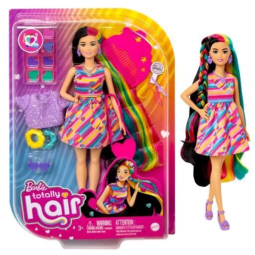 Nukk Barbie Totaly Hair, Aasia naine hind ja info | Tüdrukute mänguasjad | kaup24.ee