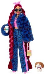 Кукла Barbie Extra в синем костюме цена и информация | MUST Металлическая бутылочка с Ярким рисунком (без BPA) (500ml) для мальчиков от 3+ лет Серая с Машинкой | kaup24.ee