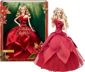 Kollektsioneeritav nukk Barbie Holiday punases kleidis 2022 цена и информация | Игрушки для девочек | kaup24.ee