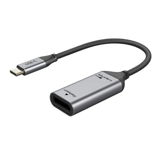 Adapter USB-C (M) - DisplayPort (F), 4K / 60Hz, kullatud pistikutega цена и информация | USB jagajad, adapterid | kaup24.ee