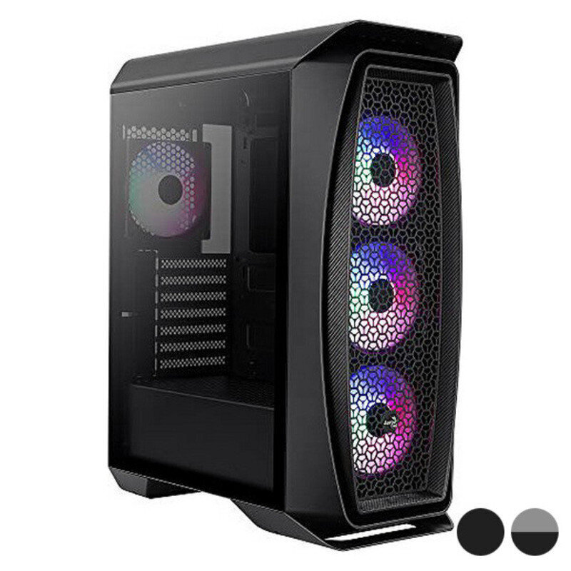 Micro ATX/Mini ITX / ATX Midtower Korpus Aerocool Aero One Frost RGB LED Ø 12 cm: Värvus - Valge цена и информация | Arvutikorpused | kaup24.ee