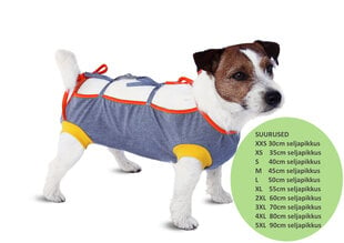 Послеоперационный трикотажный костюм для собак цена и информация | Одежда для собак | kaup24.ee