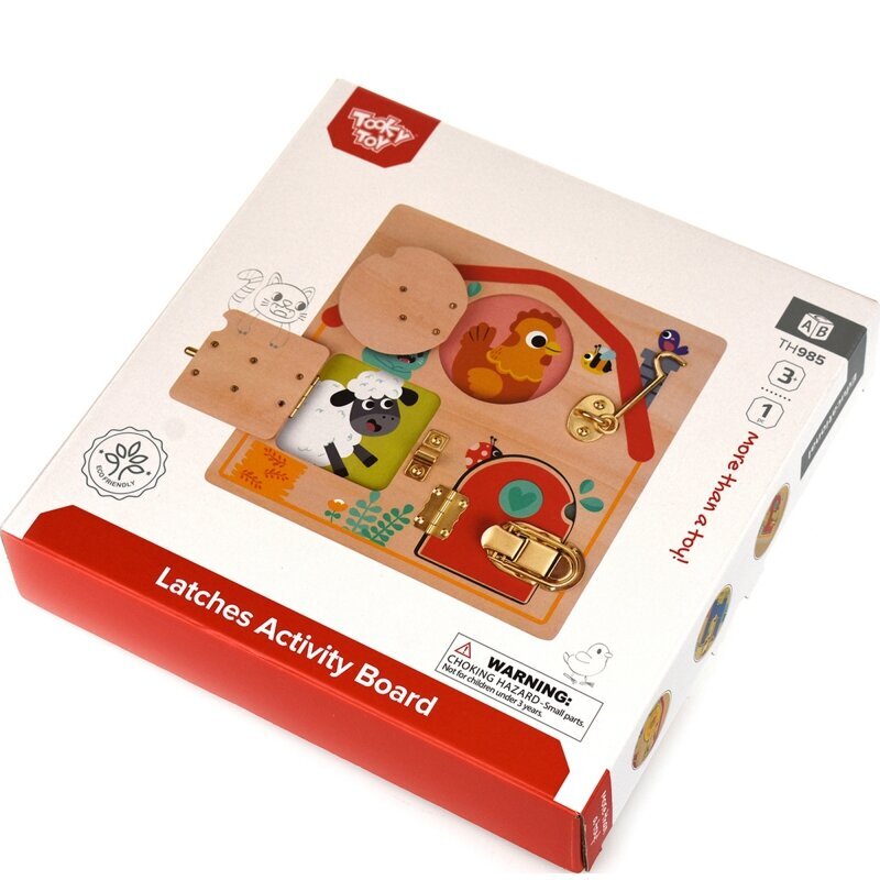 Tooky Toy puidust õppelaud - Lukud hind ja info | Imikute mänguasjad | kaup24.ee