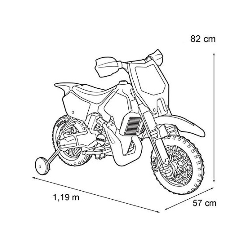 Elektriline mootorratas Feber Cross, roheline hind ja info | Laste elektriautod | kaup24.ee