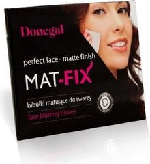 Жиропоглощающая матовая бумага Mat-Fix Donegal цена и информация | Кисти для макияжа, спонжи | kaup24.ee