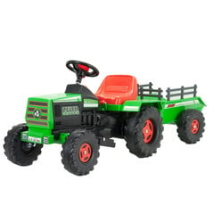Электрический трактор Injusa Basic Single, зеленый цена и информация | Электромобили для детей | kaup24.ee