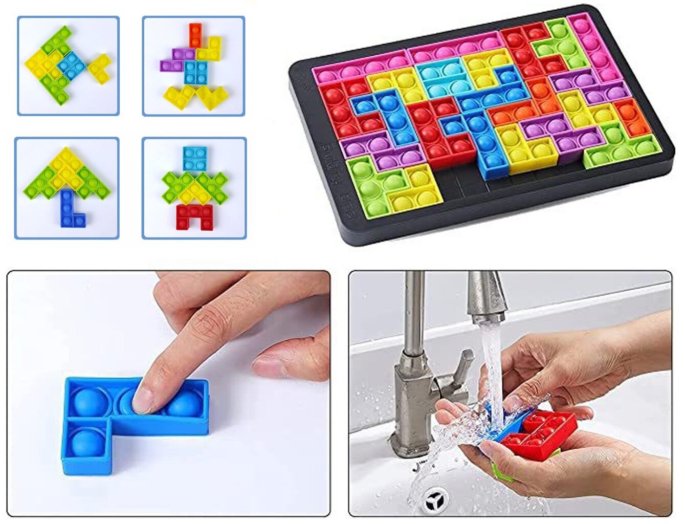 POP IT mänguasi - Tetris, puzzle цена и информация | Lauamängud ja mõistatused | kaup24.ee