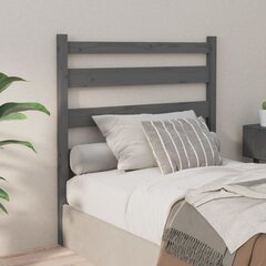 vidaXL voodipeats, hall, 96 x 4 x 100 cm, männipuit hind ja info | Voodid | kaup24.ee