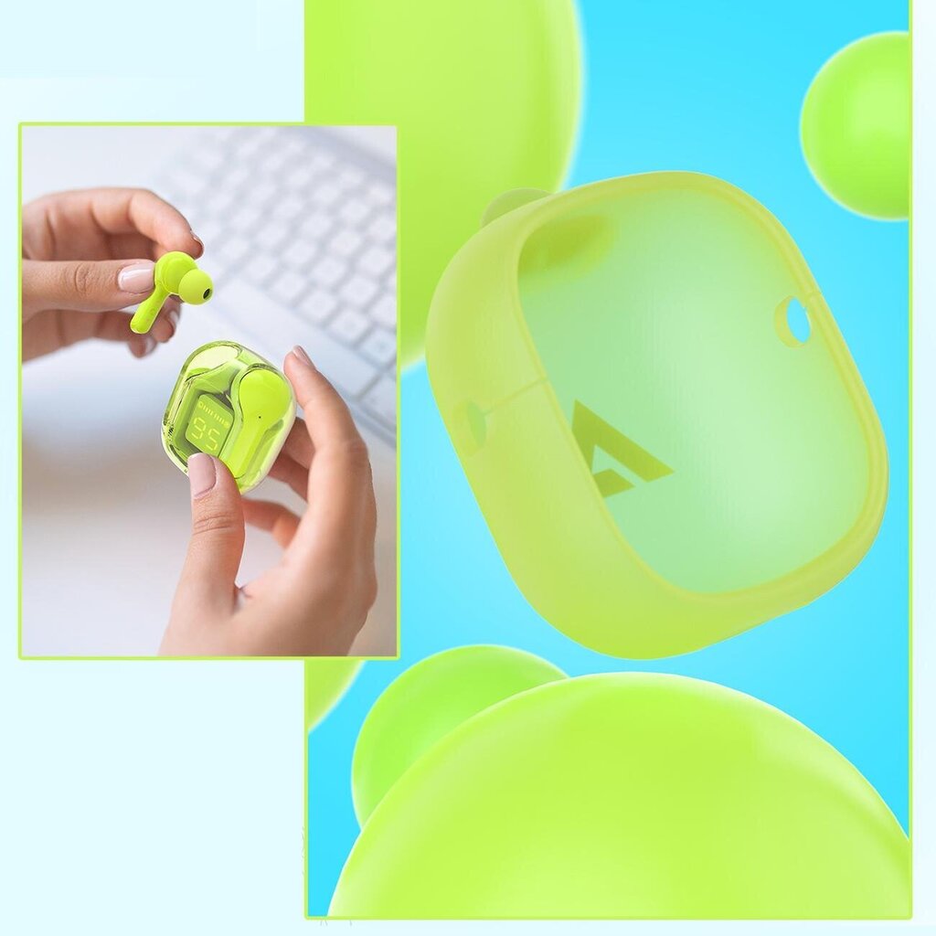 Acefast In-Ear TWS Bluetooth Green hind ja info | Kõrvaklapid | kaup24.ee