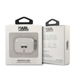 Чехол Karl Lagerfeld KLA3UKHGS AirPods 3, серебристый цена и информация | Наушники | kaup24.ee
