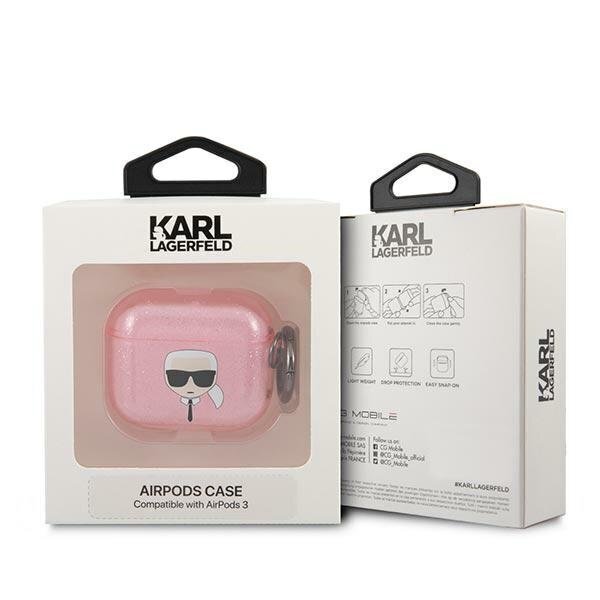 Karl Lagerfeld KLA3UKHGP AirPods 3 Pink hind ja info | Kõrvaklappide tarvikud | kaup24.ee