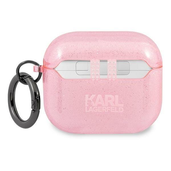 Karl Lagerfeld KLA3UKHGP AirPods 3 Pink hind ja info | Kõrvaklappide tarvikud | kaup24.ee