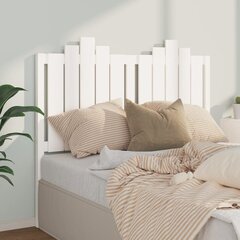 vidaXL voodipeats, valge, 126x4x110 cm, männipuit hind ja info | Voodid | kaup24.ee