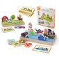 Puidust topeltpuzzle, 2in1 hind ja info | Imikute mänguasjad | kaup24.ee
