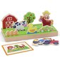 Puidust topeltpuzzle, 2in1 hind ja info | Imikute mänguasjad | kaup24.ee