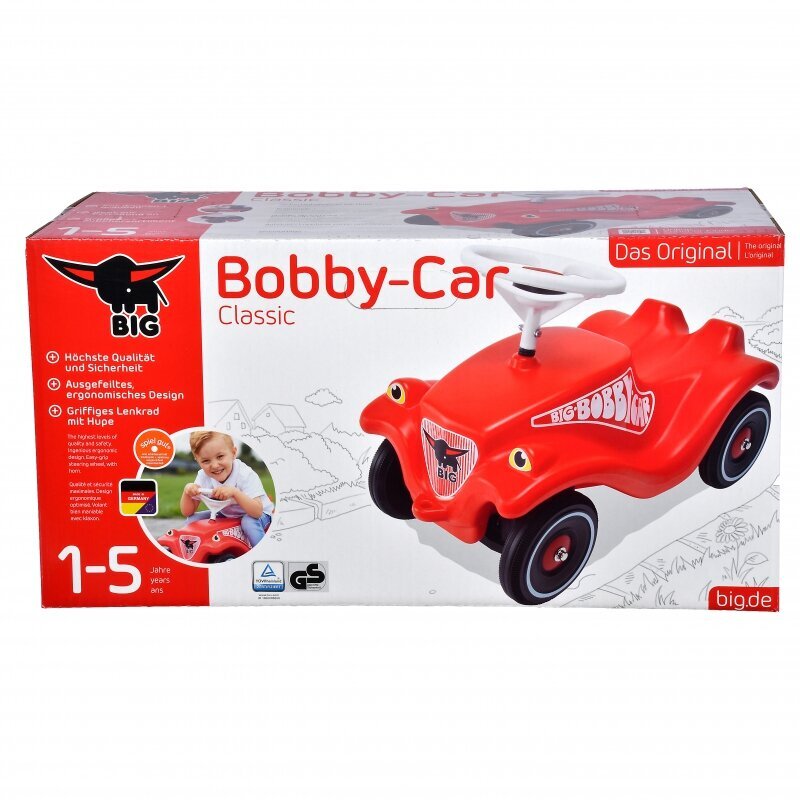 Roller - Bobby Car Classic, punane hind ja info | Imikute mänguasjad | kaup24.ee