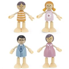 Деревянный набор для семьи кукол цена и информация | Игрушки для девочек | kaup24.ee